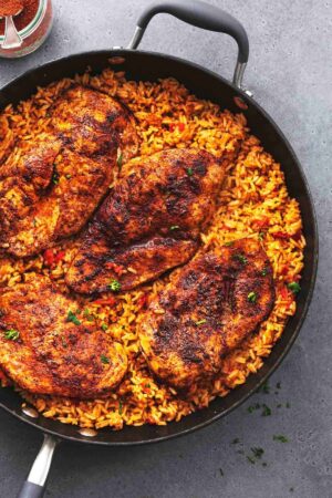 Cajun Chicken & Rice Skillet – Creme de la Crumb