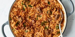 Sloppy Joe Orzo Gives A Fancy Upgrade To The Cheap & Easy Comfort Food