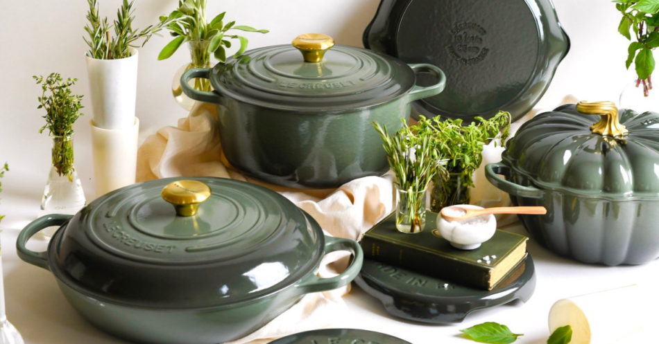 Le Creuset refreshes cookware collection with new Thyme colorways, just in time for fall