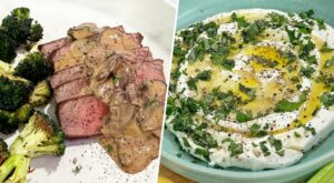 Pair steak Diane with whipped ricotta for a decadent date night