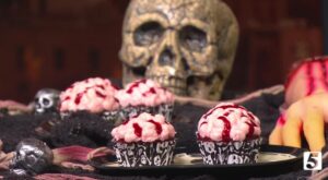 Food Network’s Ryan McCord makes Bloody Brain Cupcakes for Halloween